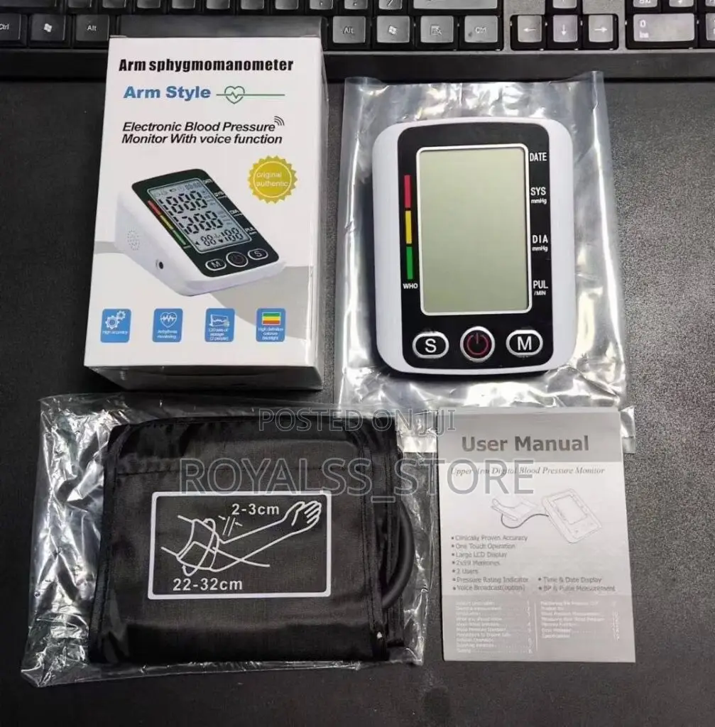 Digital Blood Pressure Monitor Bp Machine + Voice Function