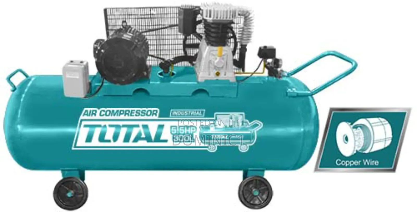 Total Industrial Air Compressor 300 Liters 5.5hp