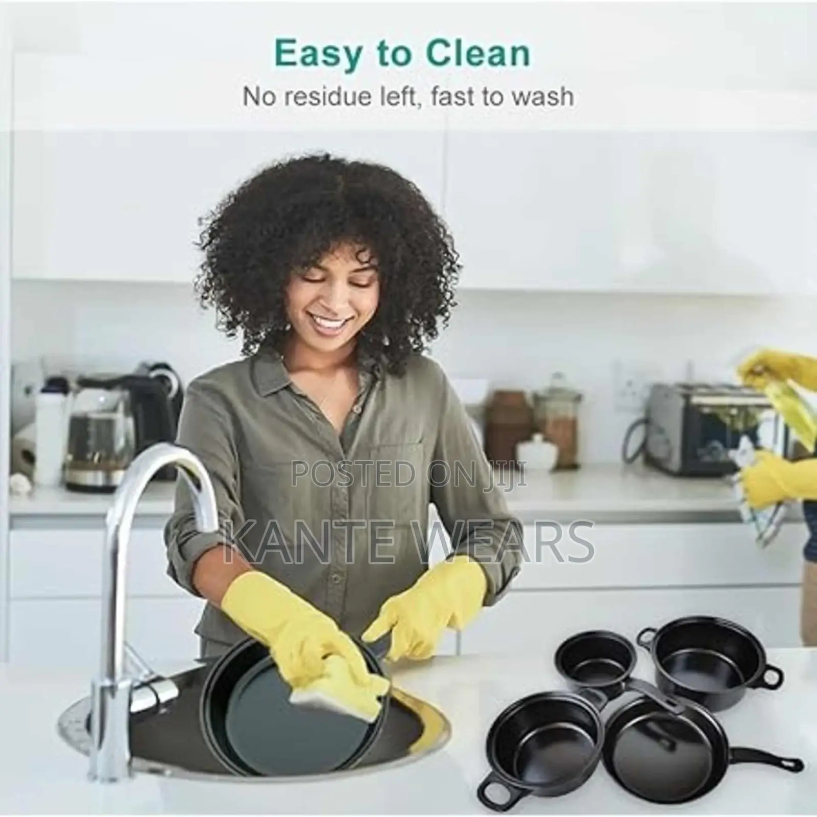 Non-Stick Pots and Pans Set 13-Pieces - Black