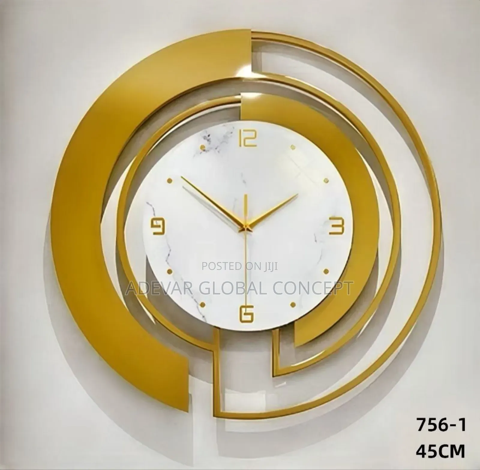 45cm Luxury Wall Clock
Home Office Decor - Swipe for Different Designs