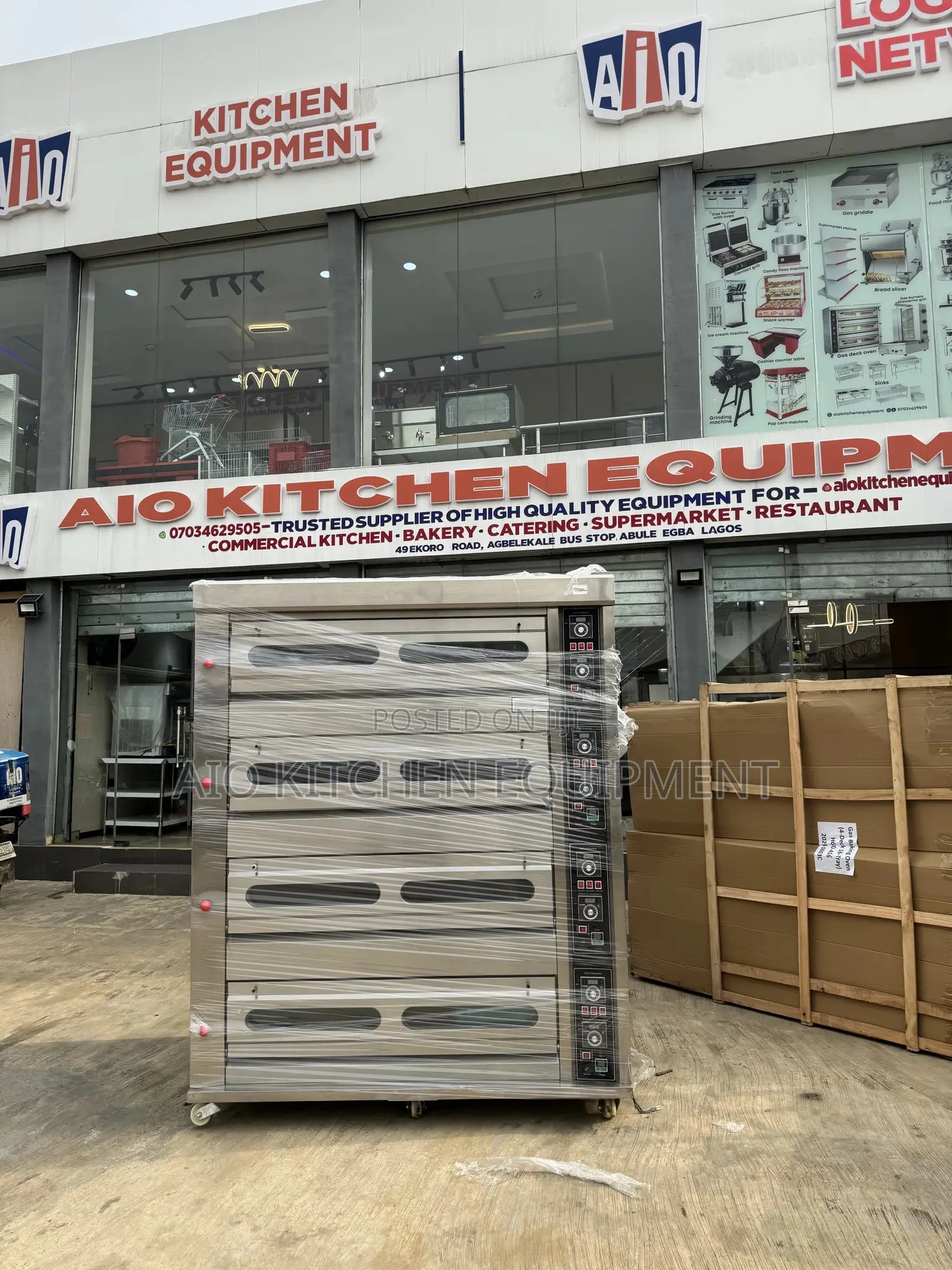 Gas Baking Oven 4 Deck 16 Tray