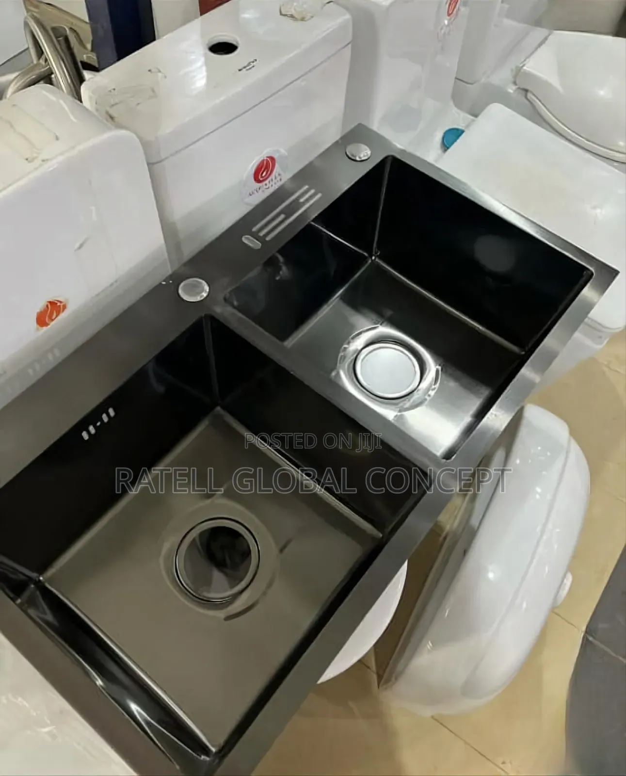 Double Bowl Black Hd Kitchen Sink