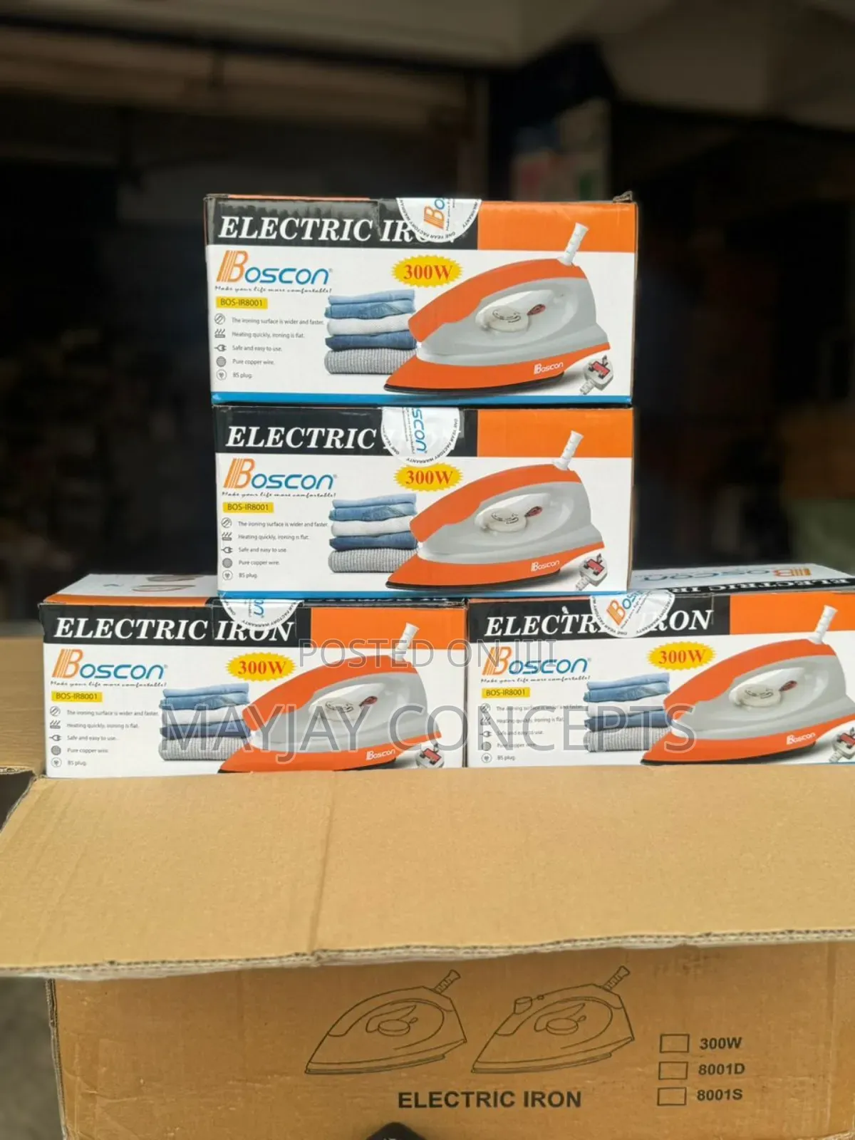 Boscon 300watts Solar Iron-low Consumption For Solar And Electricity