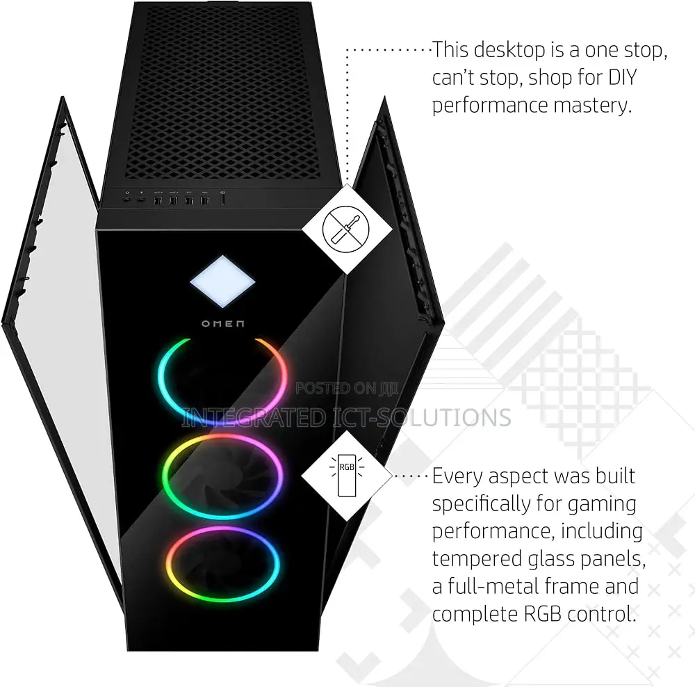 New Desktop Computer HP Omen 40L 16GB Intel Core I7 SSD 1T