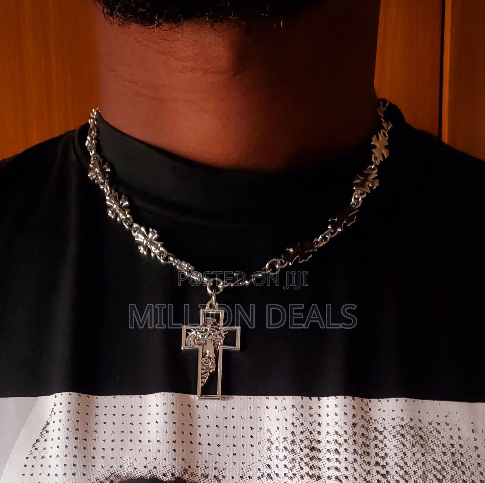 Ski Cross Inspires 2026 Men's Silver Neckpiece