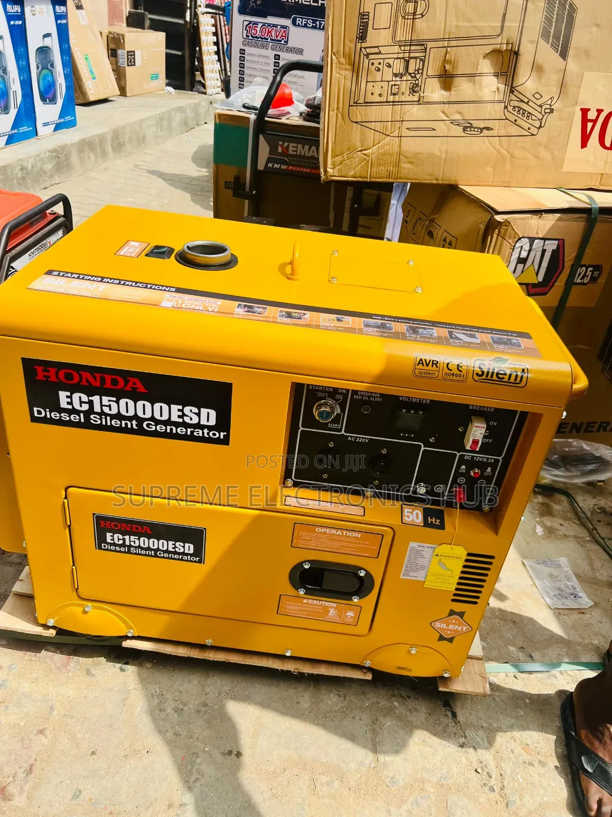 Brand New Honda Ec15000esd 10kva Semi Silent Diesel Generator