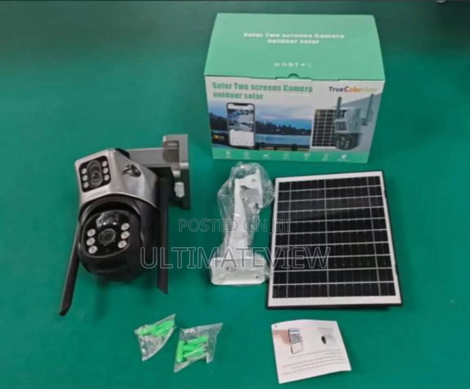 8mp V380 Smart Solar Camera Dual Lens