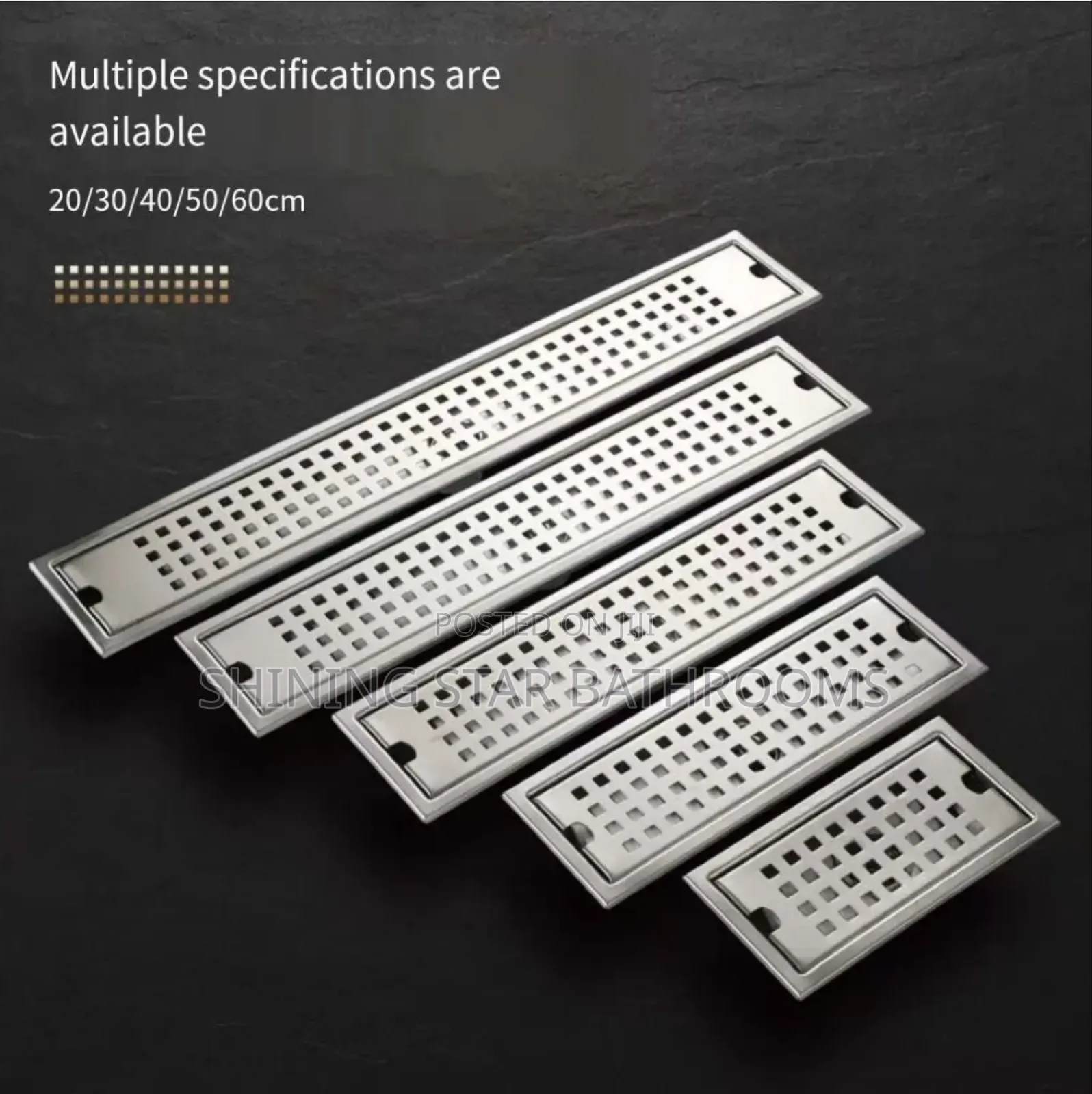 Satin Linear Floor Drains