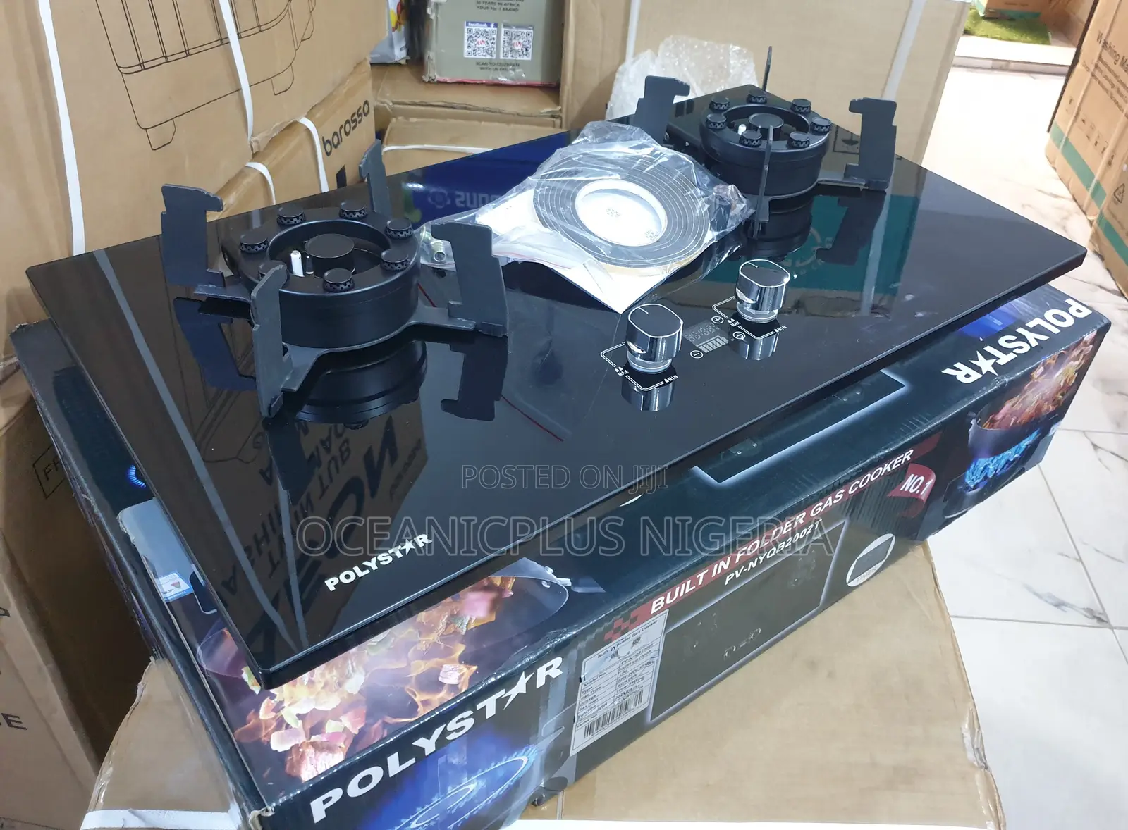 Polystar Two Burner Gas Hob for Countertop Installation