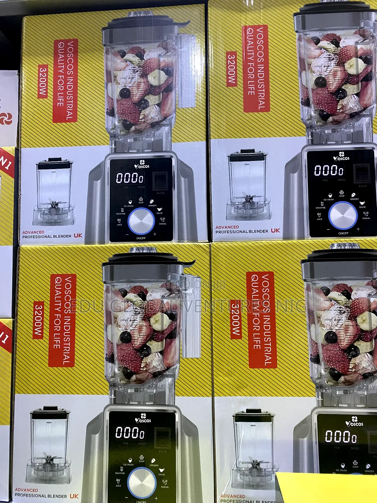 Vosco Industrial Advanced Professional Blender With Dry Cup 3200watts.