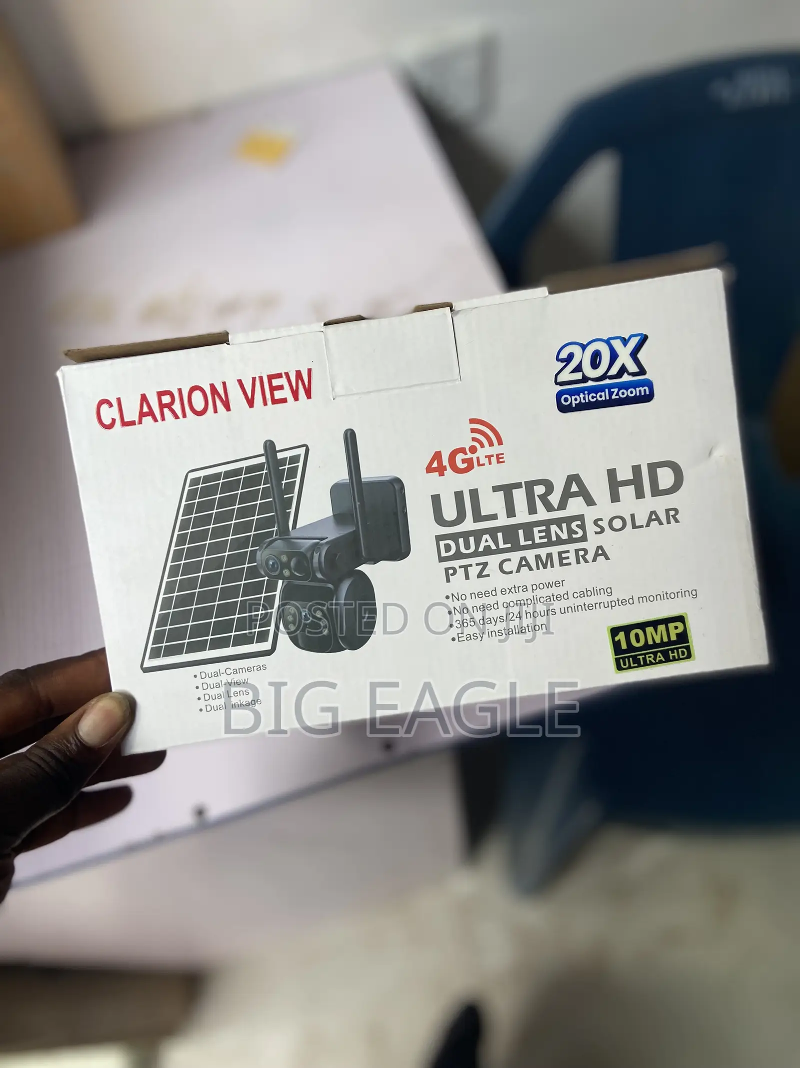 Ubox 20x Zoom Dual Lens Solar PTZ Security Camera