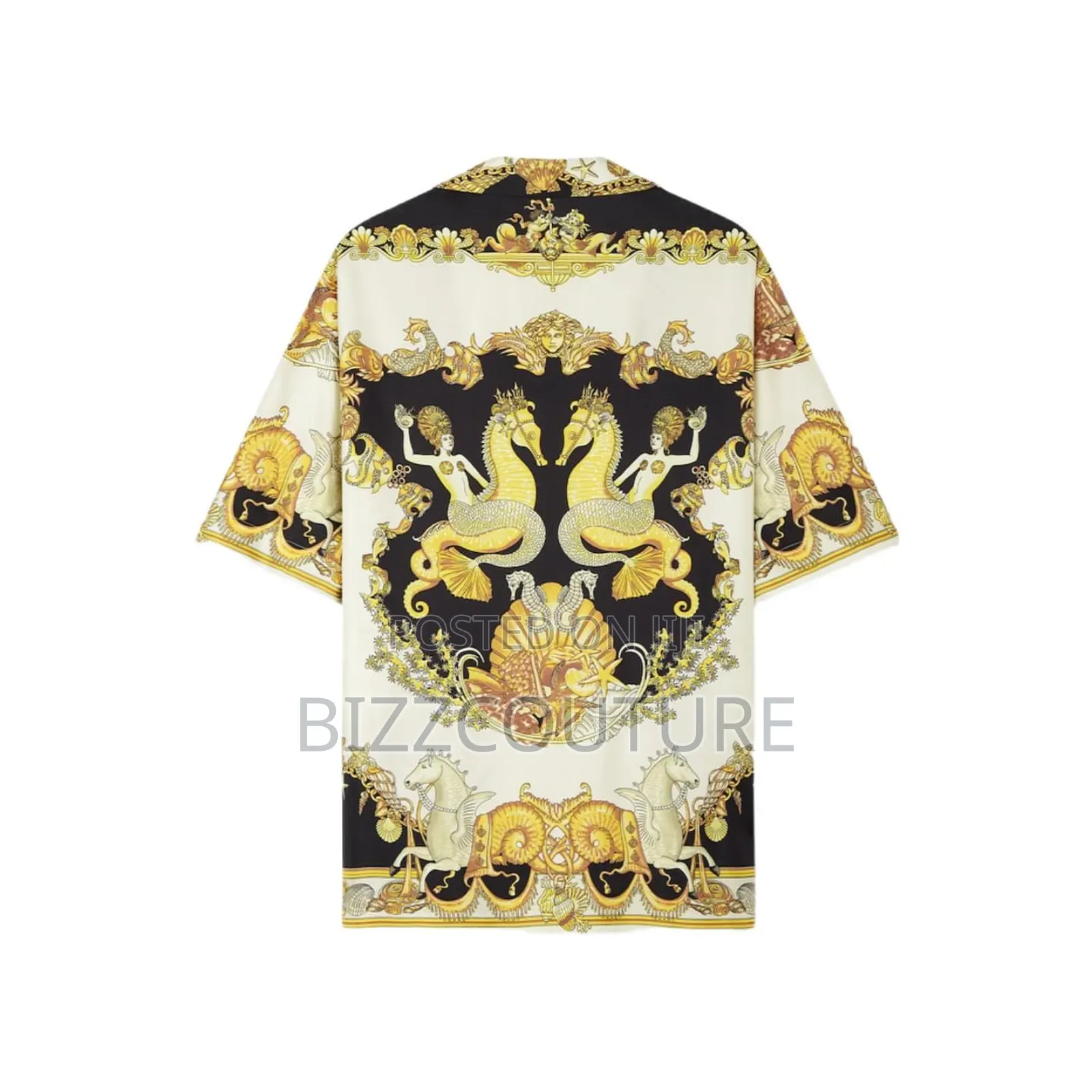 Original Versace Coral Silk Shirts Available in Store