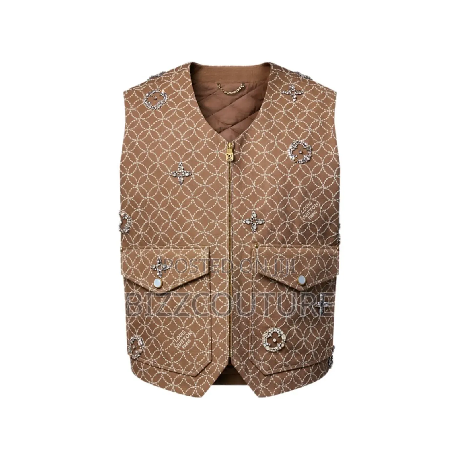 Original Louis Vuitton Embroidered Workwear Gilet Available in Store