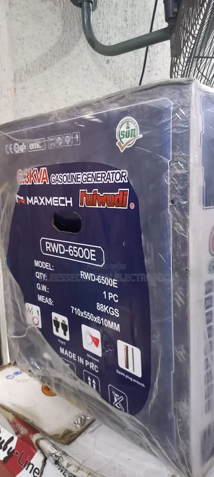 Maxmech Honda Engine Super Heavy Duty Generator 6.5kva Cooper Coil