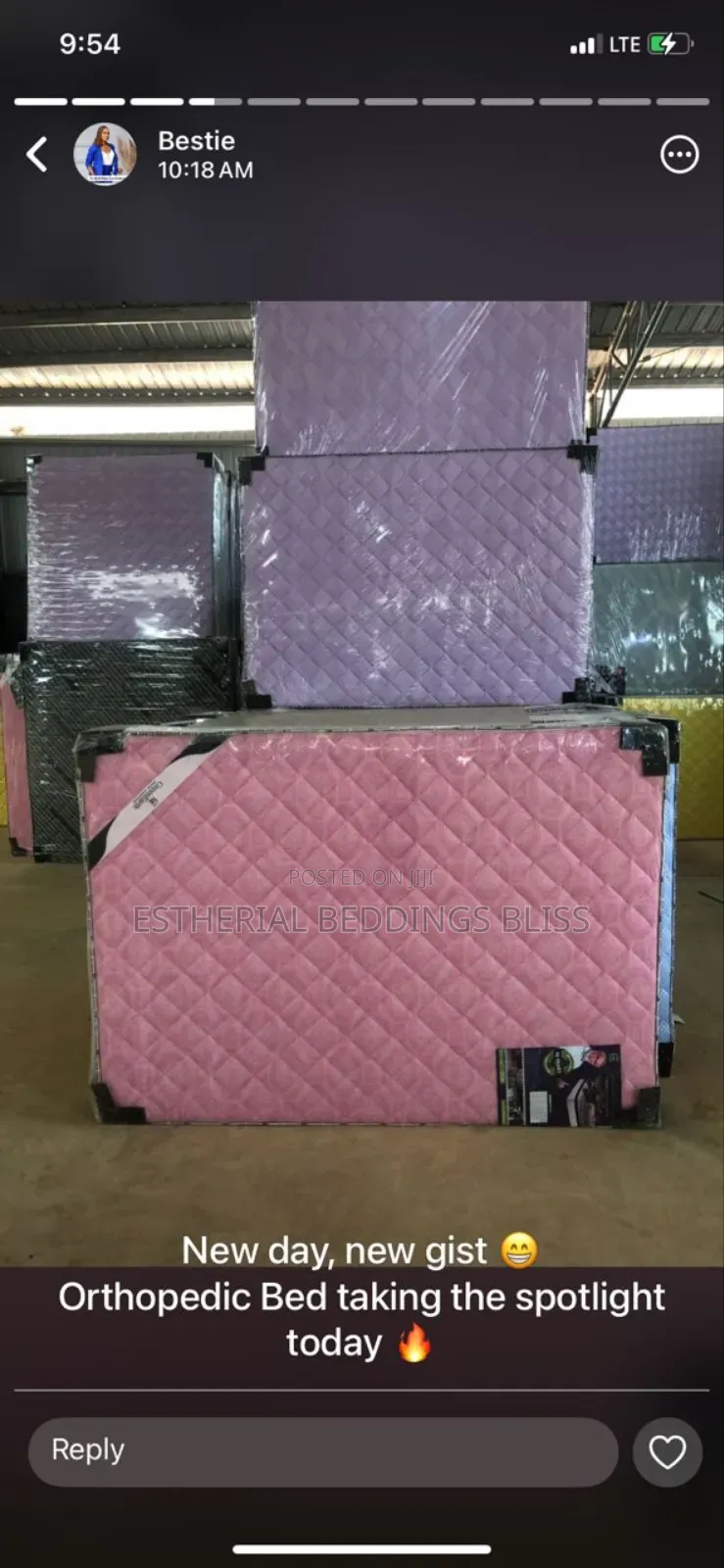Brand New 4.5by6by12 Full Orthopaedic Mattress