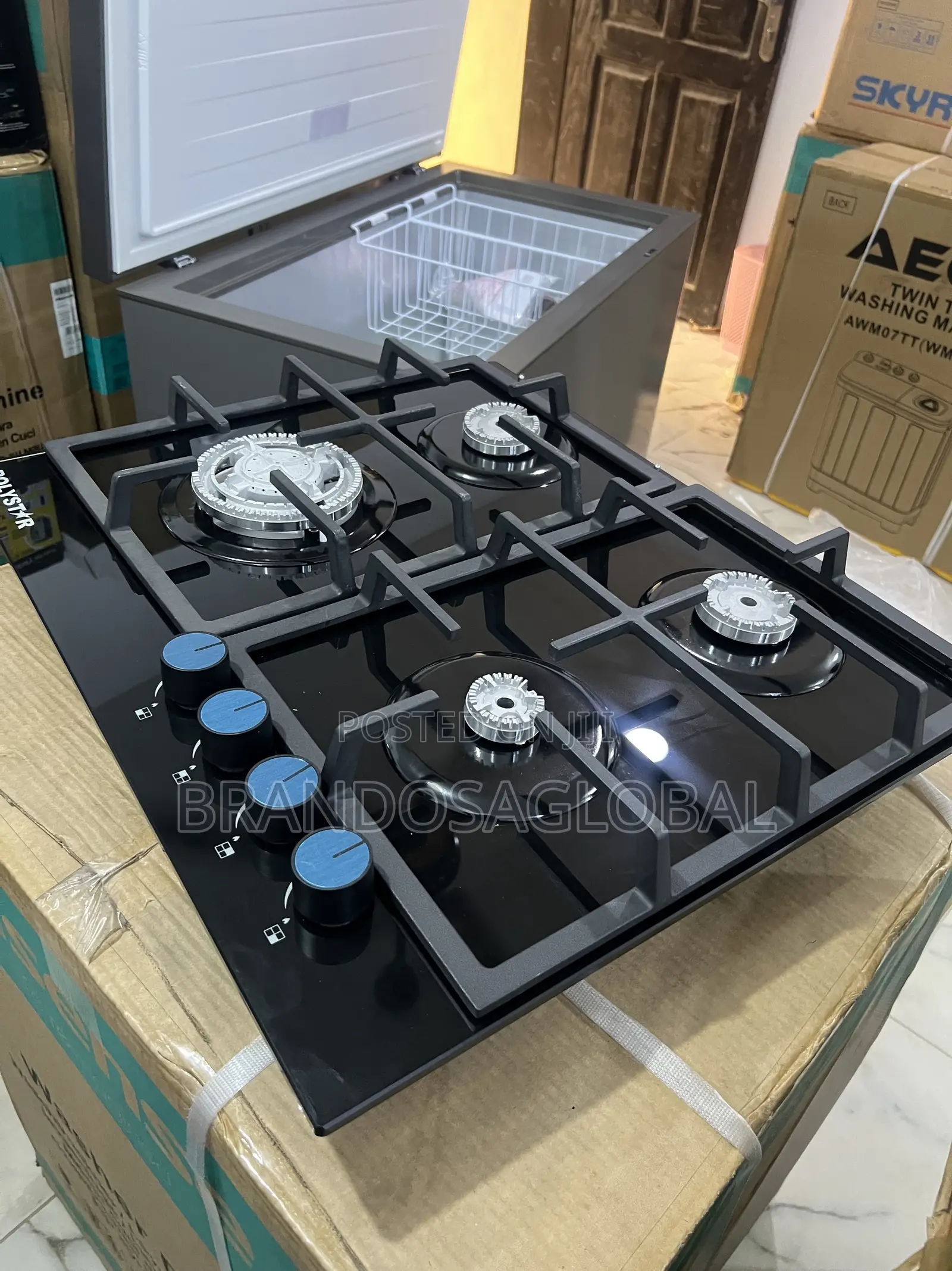 Polystar Built-in 4 Burner Gas Hob Pv-gt60g4 For Modern Kitchens