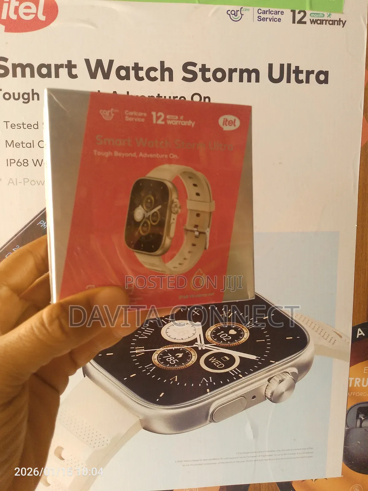 : Itel Storm Ultra Smartwatch 2.02′′ Hd Waterproof
