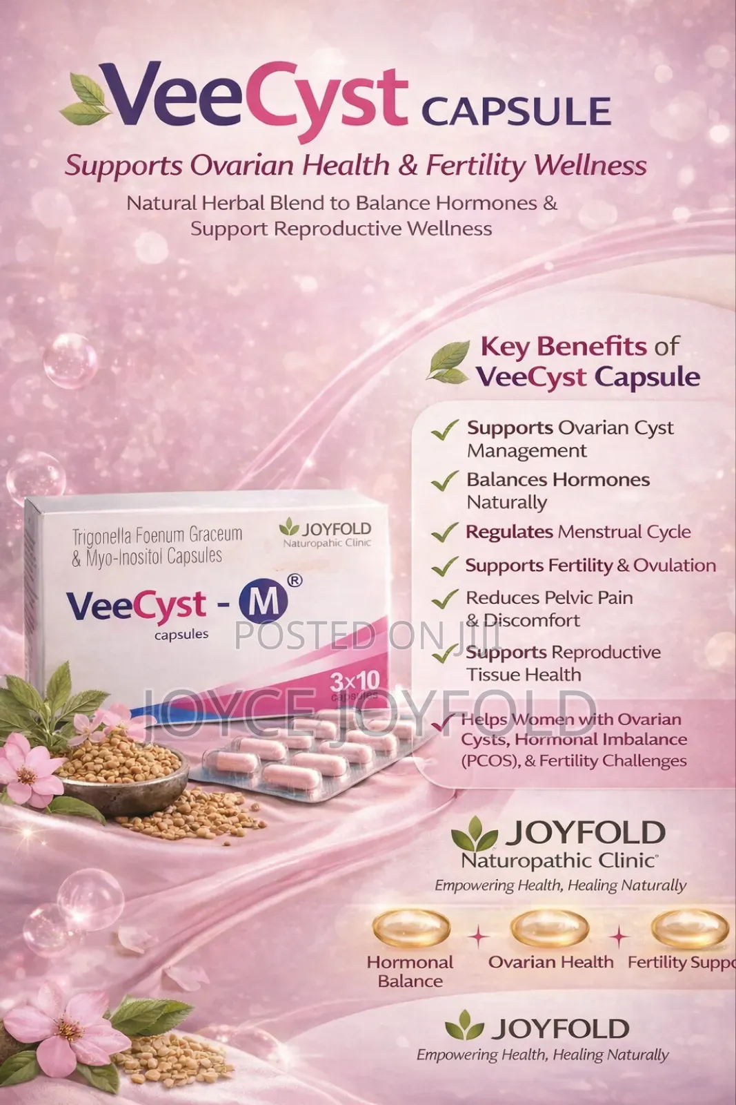 Veecyst-- For Ovarian Health , Hormonal Balance Fertility Wellness