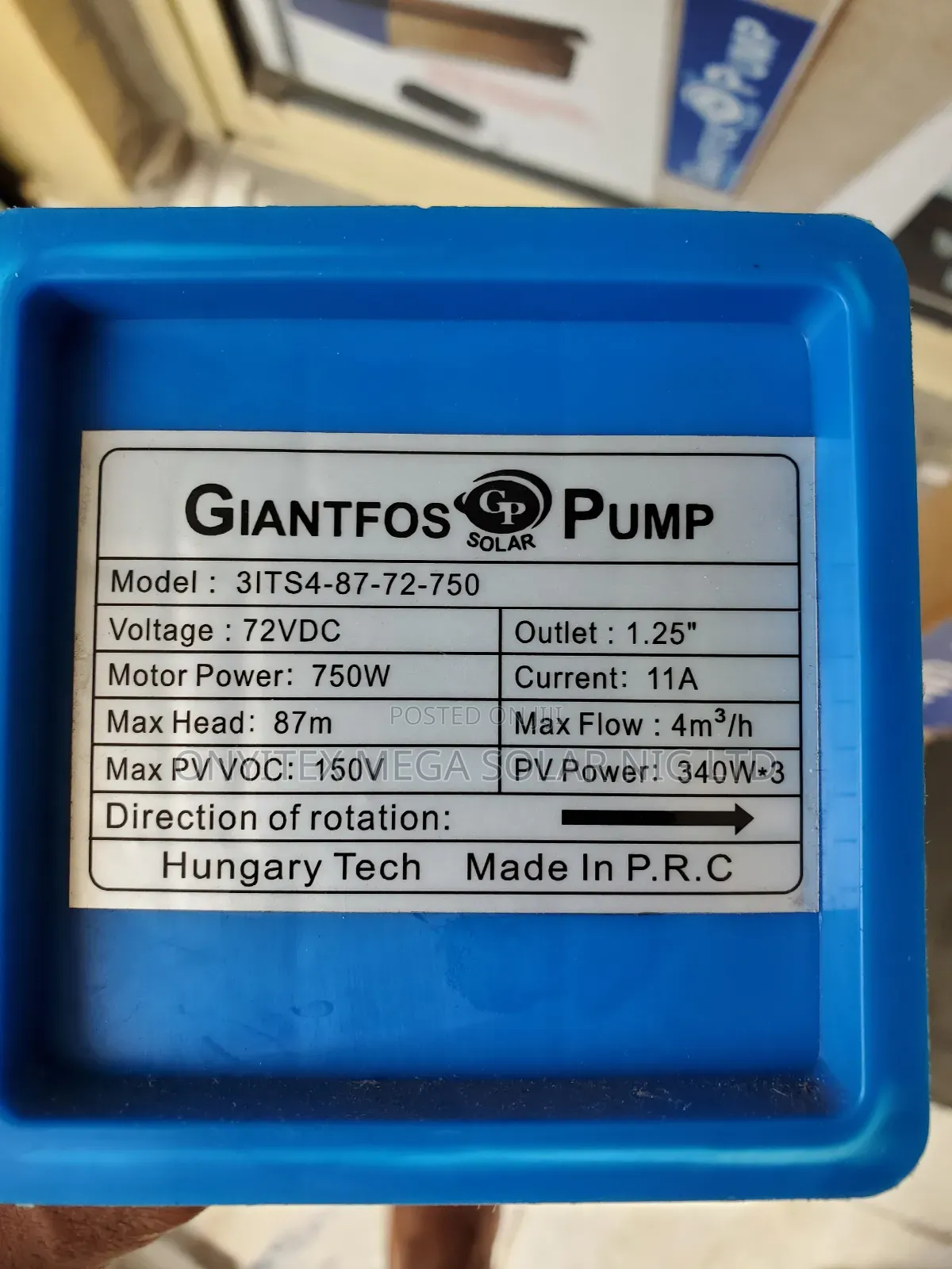 Dc Giantfos Submersible Solar Pump 1hp