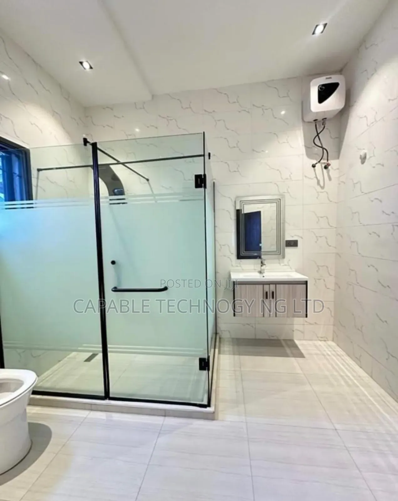 Glass Shower Cubicle Work Decoration