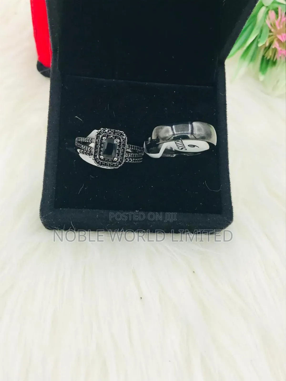 Black Zirconia Wedding Rings Cka 5s
