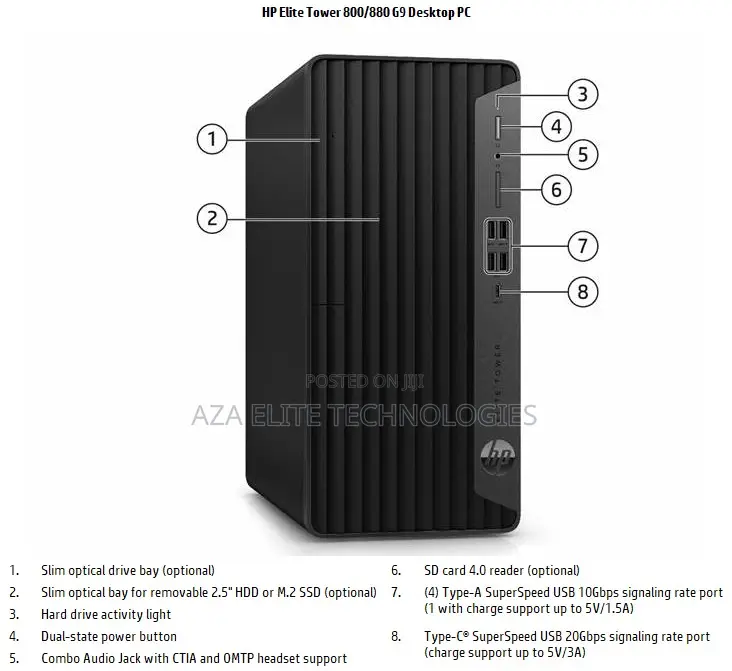 New Desktop Computer HP EliteDesk 800 16GB Intel Core I7 SSD 1T