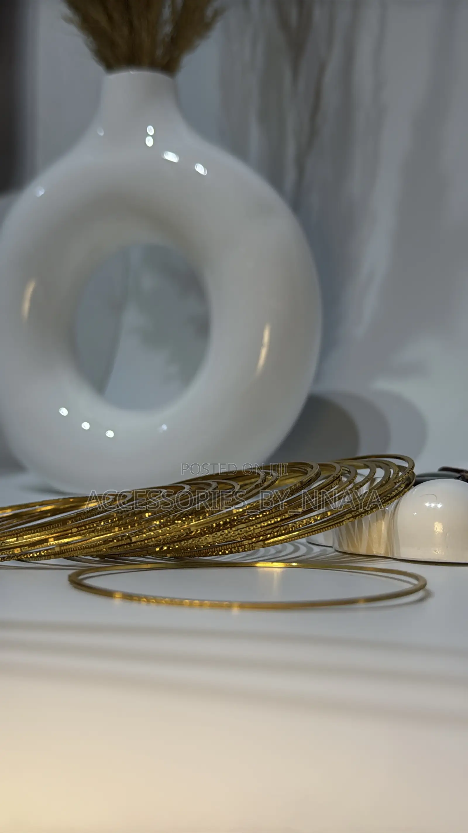 Twelve in One Gold Arabian Bangle