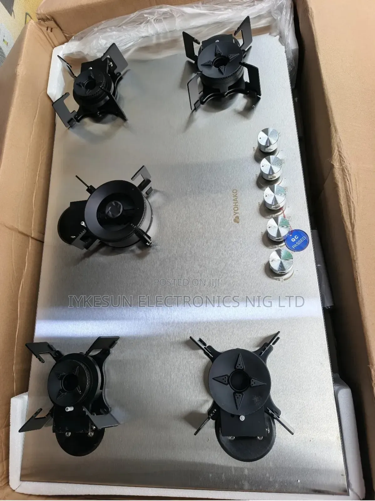 Original Yohako Built-in Luxury Flips Up 5 Burners Gas Cooker Hob 90cm