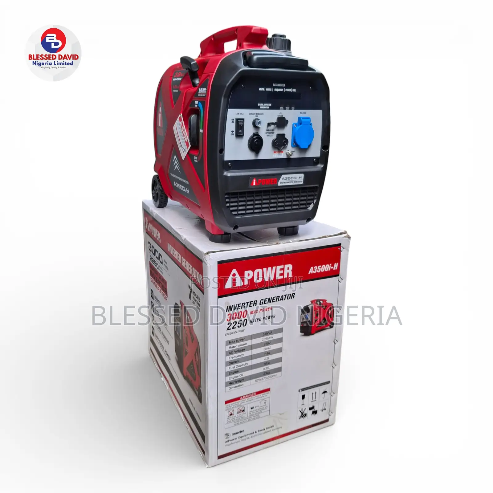 Ipower A3500i-h 2.25kva / 3.0kva Gasoline Inverter Generator