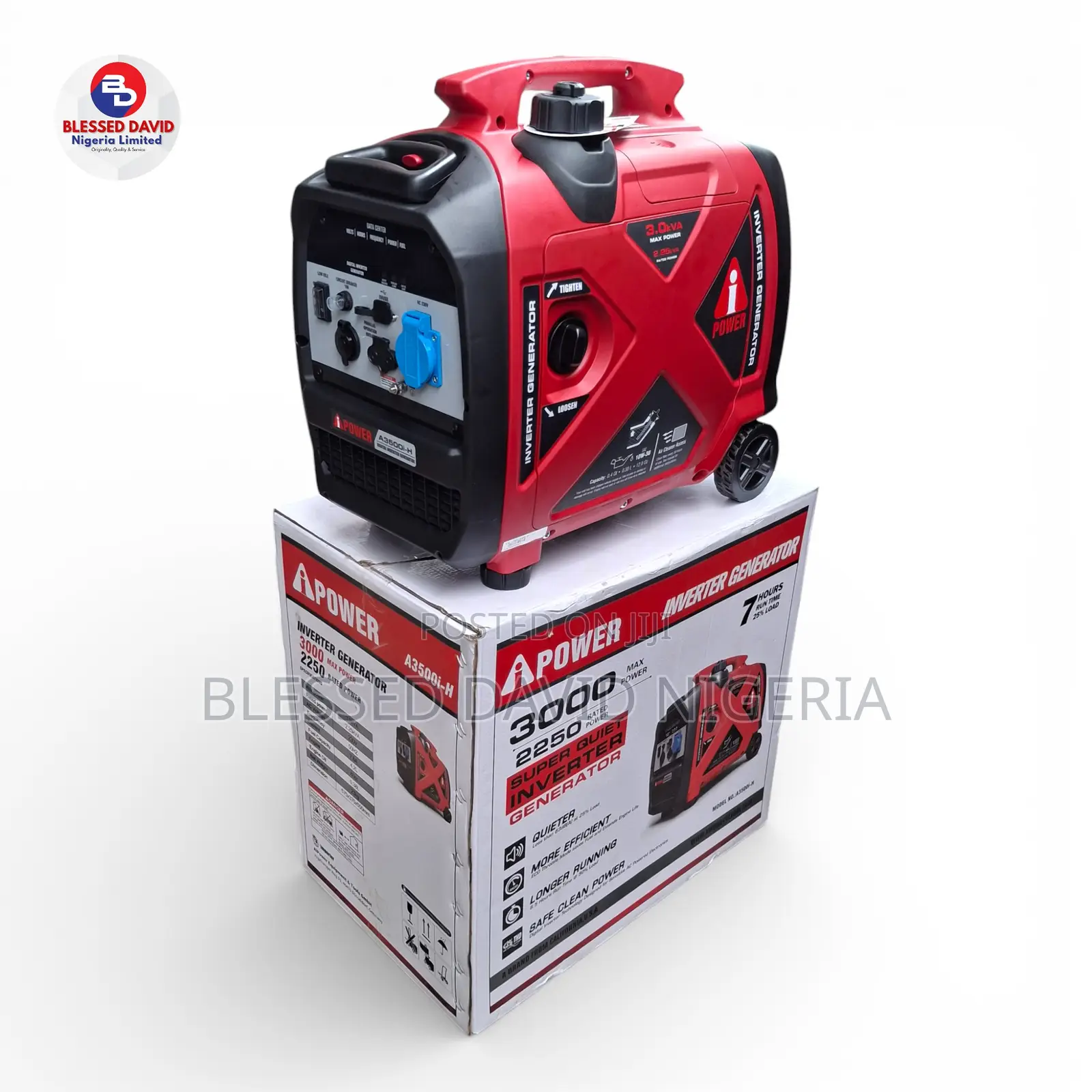 Ipower A3500i-h 2.25kva / 3.0kva Gasoline Inverter Generator
