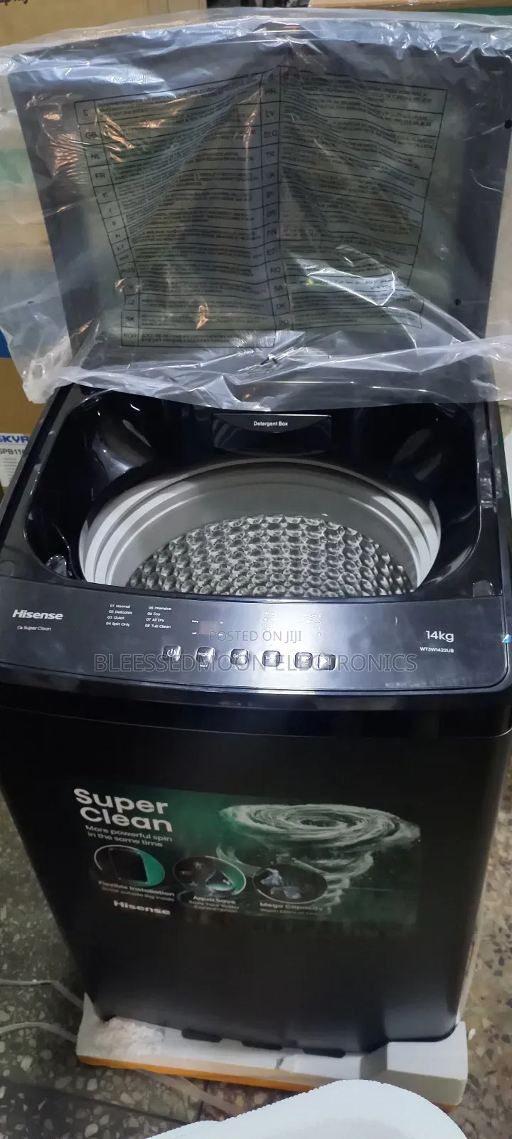 Hisense Smart Inverter Authomatic Top Load Washing Machine 14kg Cooper