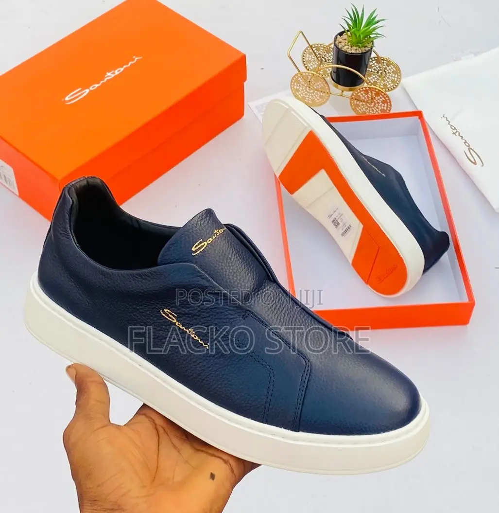 Original Santoni Leather Sneakers