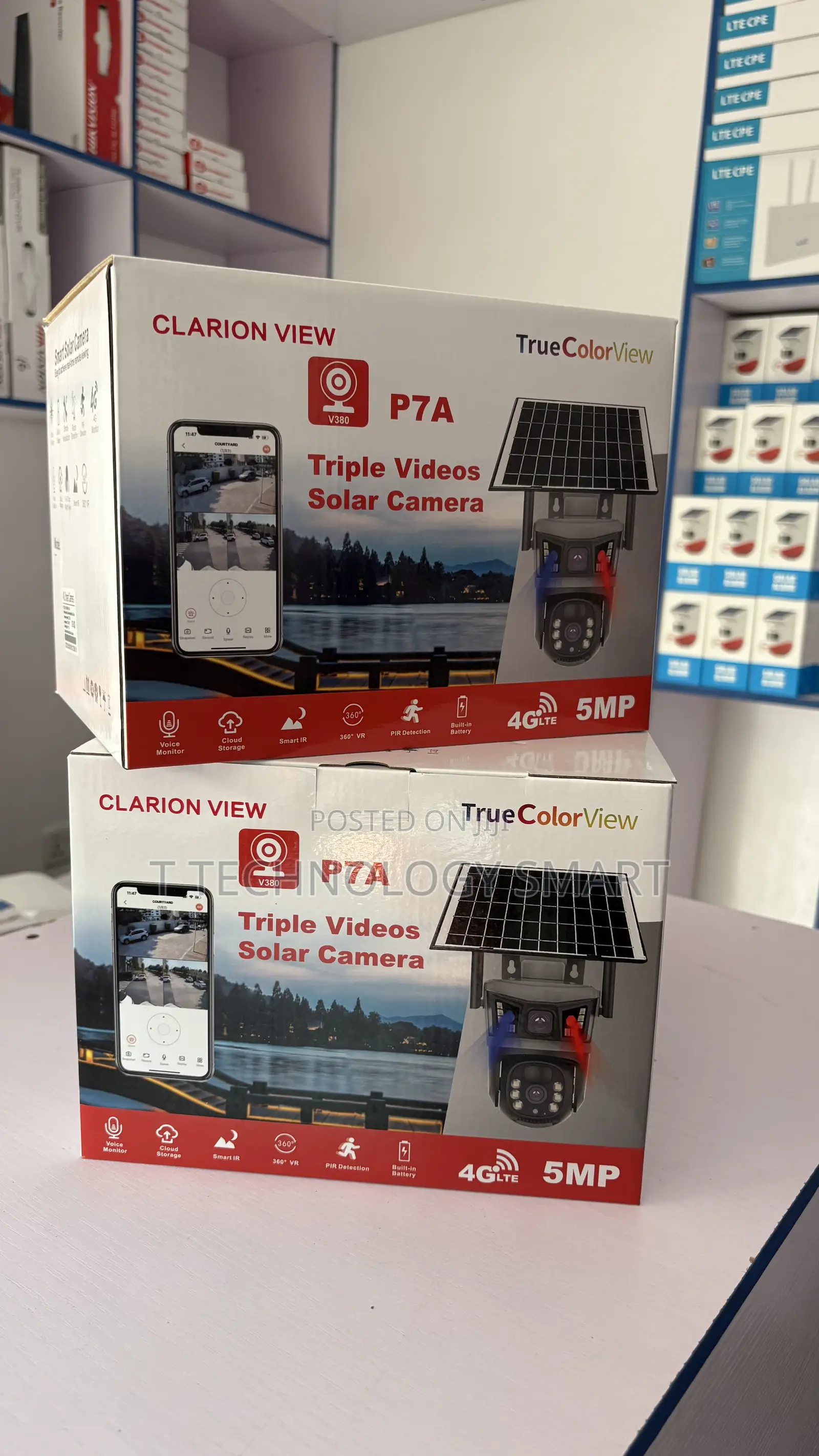 P7a Triple Lens Videos Solar Cameras Clarion View
