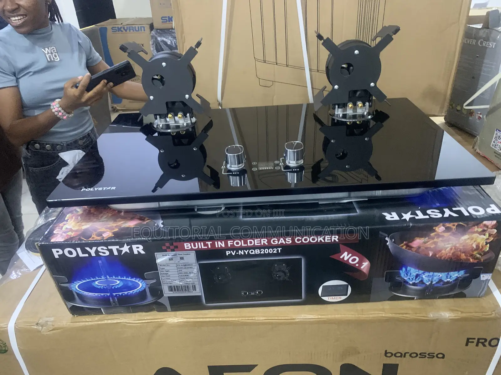 Polystar Pv-Nyqb2002t Dual Burner Table Top Stove