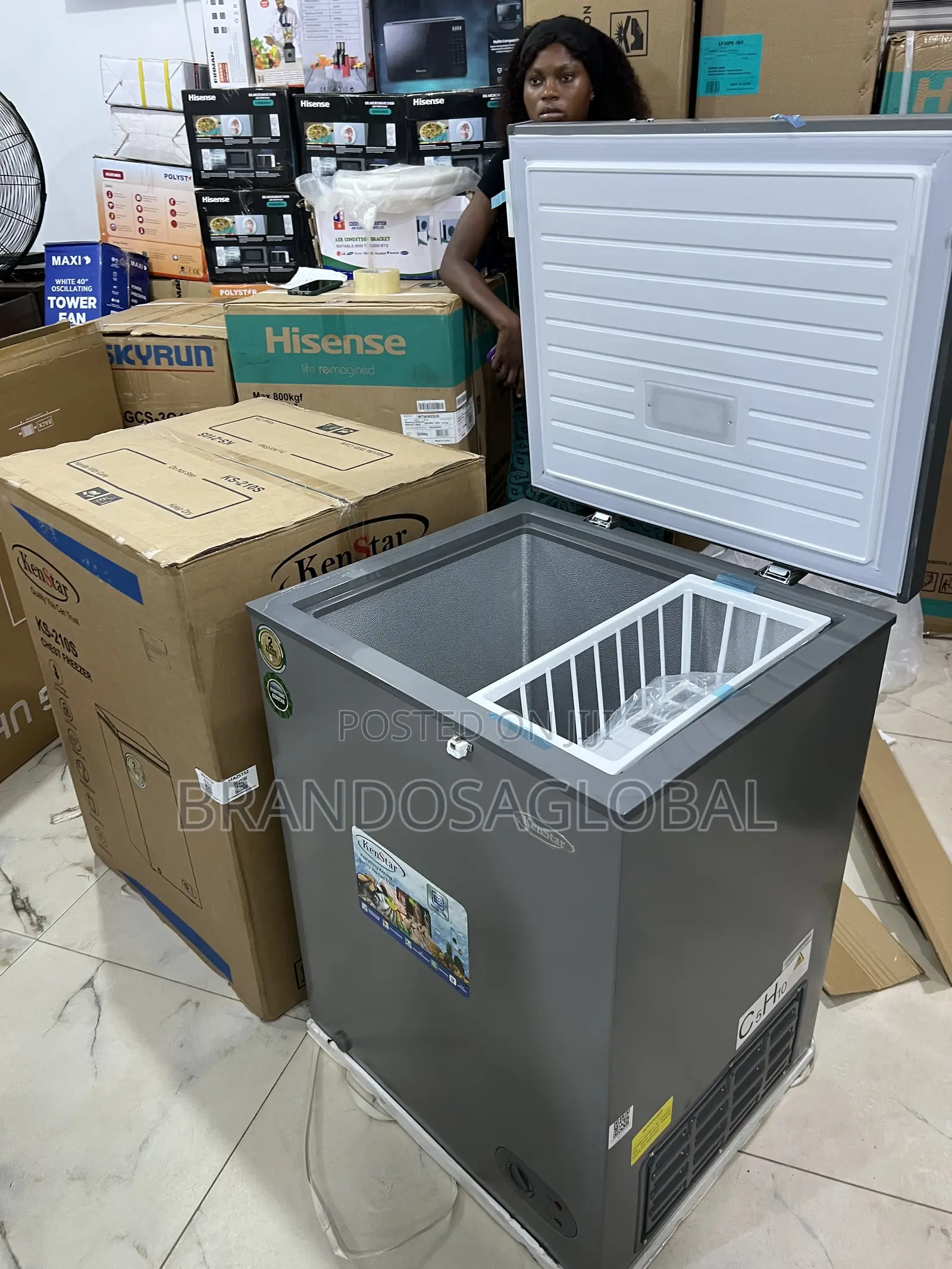 . Kenstar 143l Chest Freezer Ks-210s Ready for Immediate Use