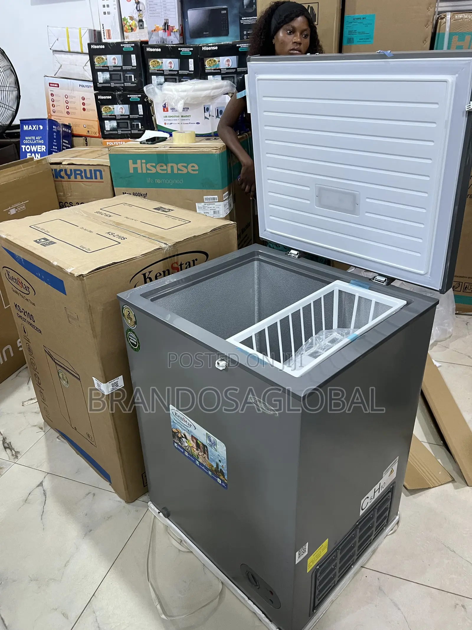 Kenstar 143l Chest Freezer Ks-210s Compact Deep Freezer