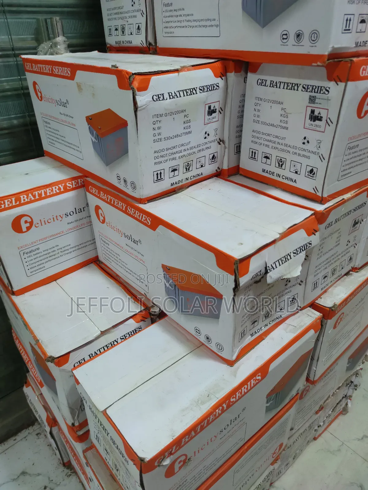 200ah12v Felicity Deep Cycle Gel Battery