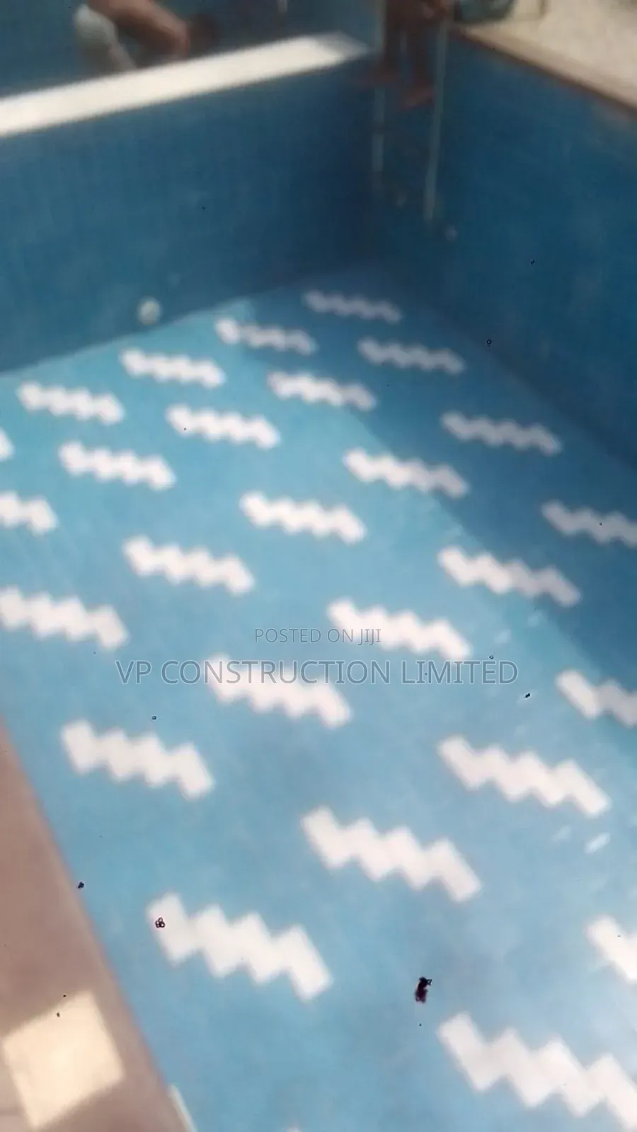 Blue and White Swimming Pool