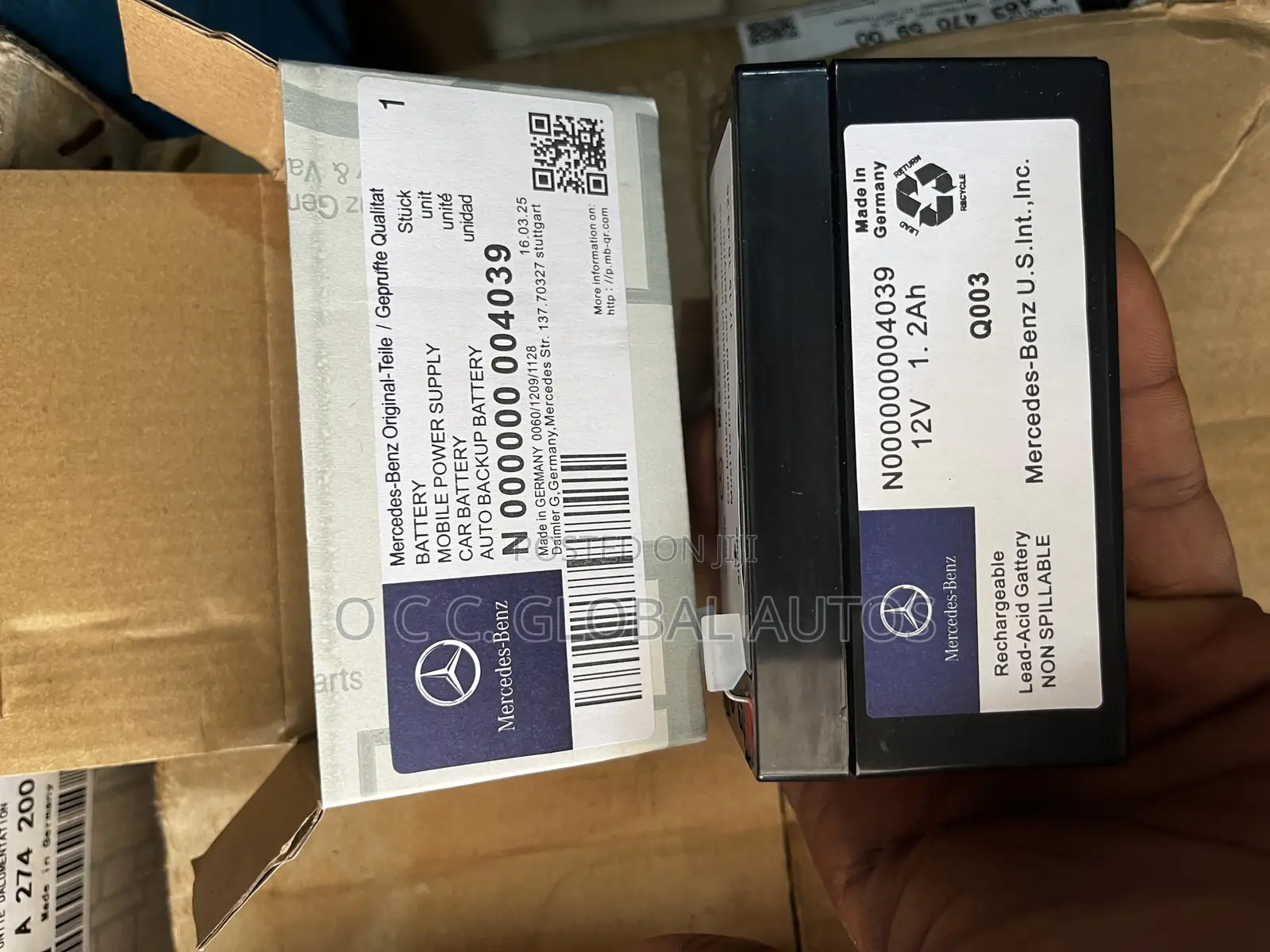 Original Benz Auxiliary Battery 12v Direct Star For Gle Coupe 2017