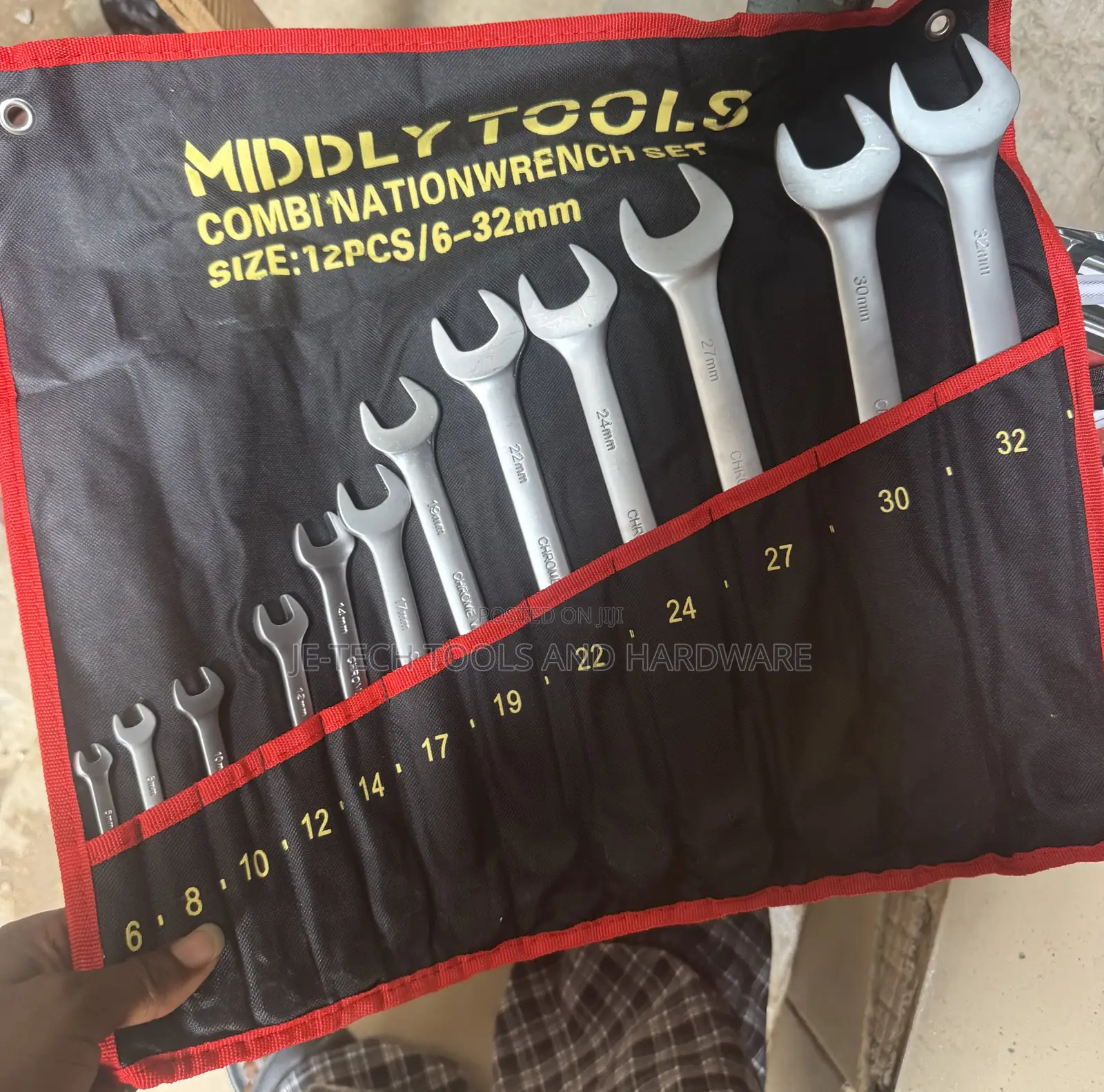 Middly Tools 12-piece Combination Wrench Set.
