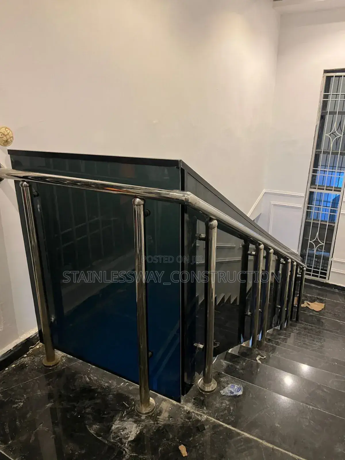 10mm Dark Grey Staircase Handrails