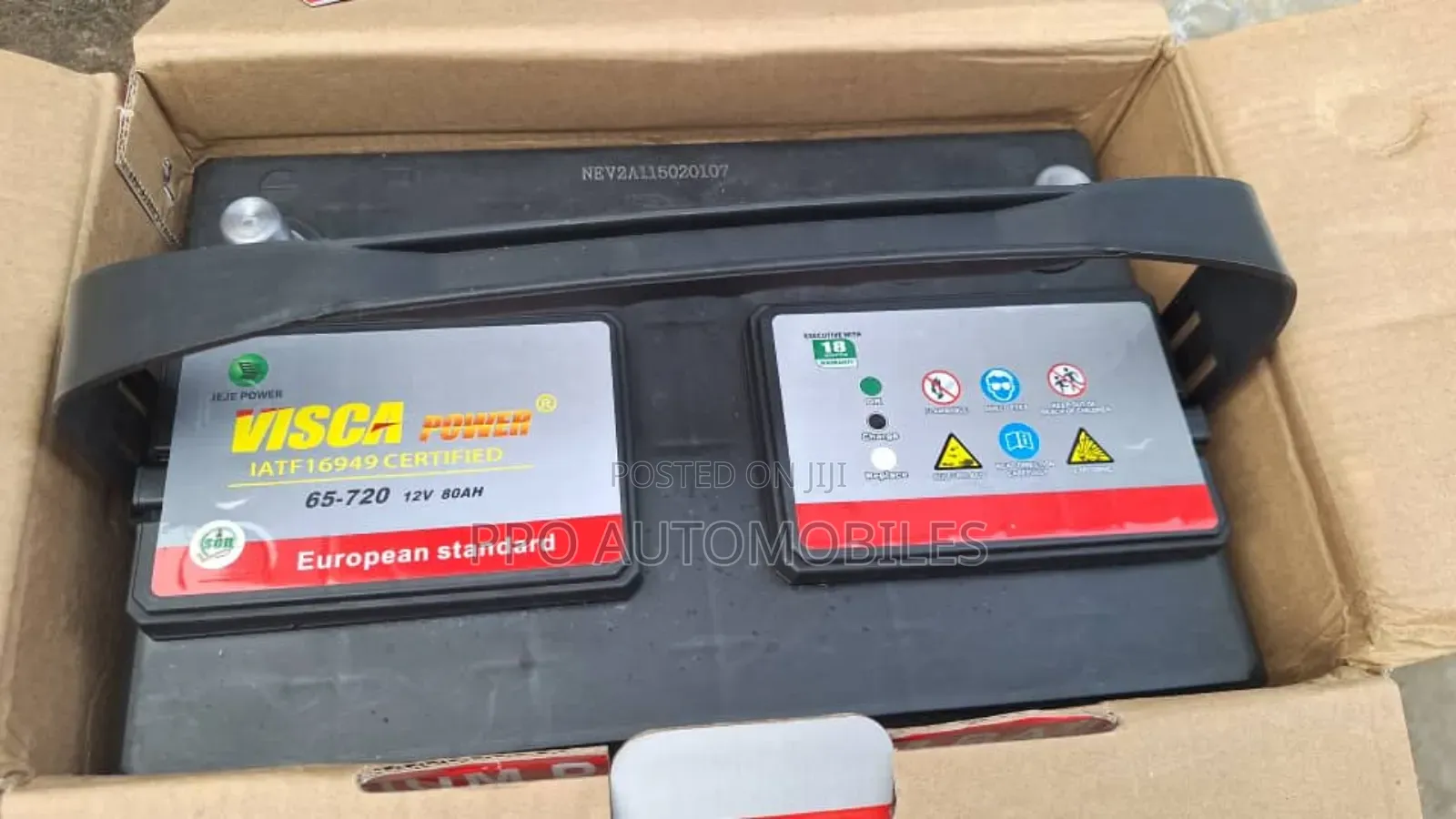 12v 80ah Visca Power Executive (Basket) Battery