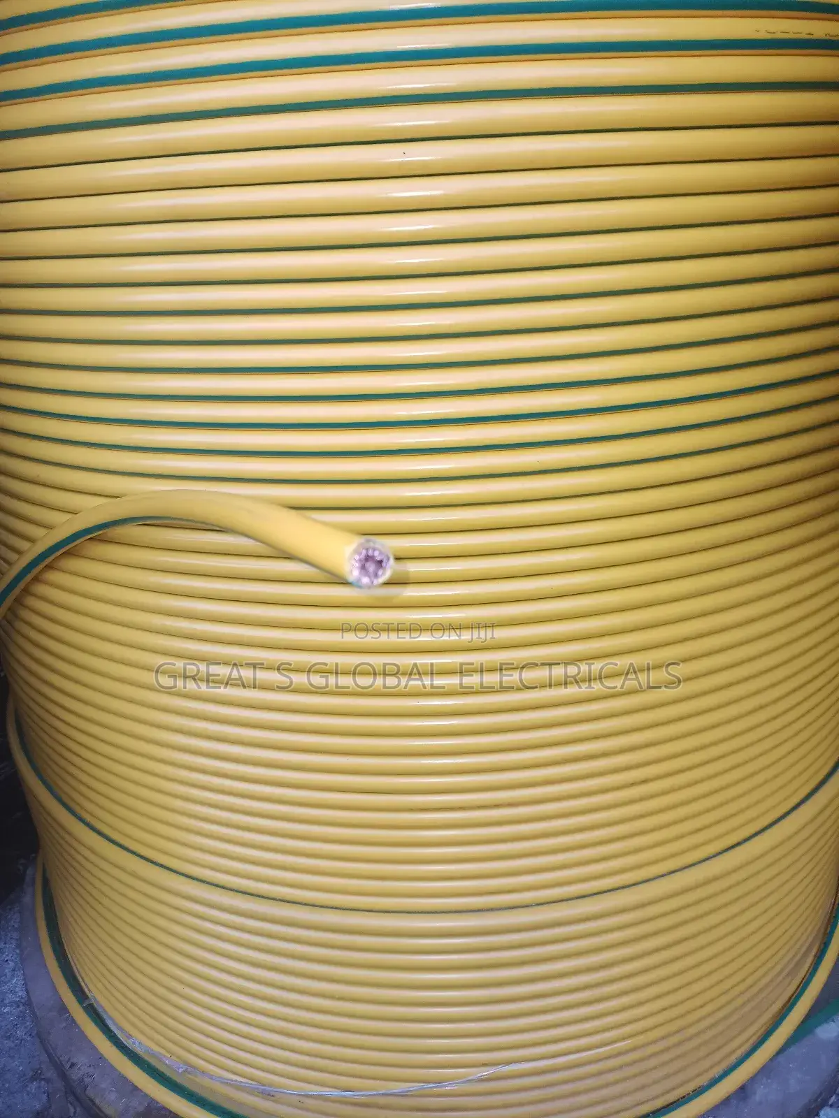 70mm Green and Yellow Cable