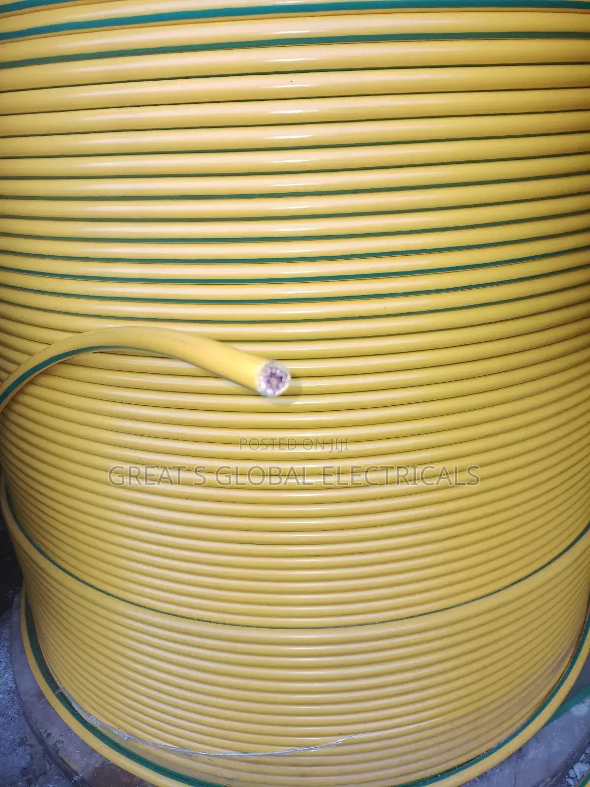 70mm Green and Yellow Cable
