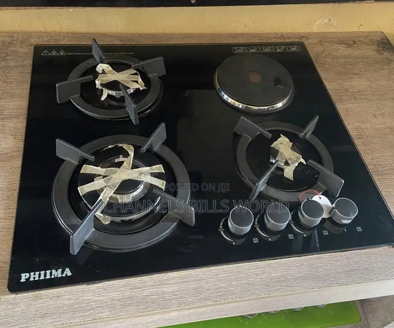 3 Gas and 1 Electric Burner