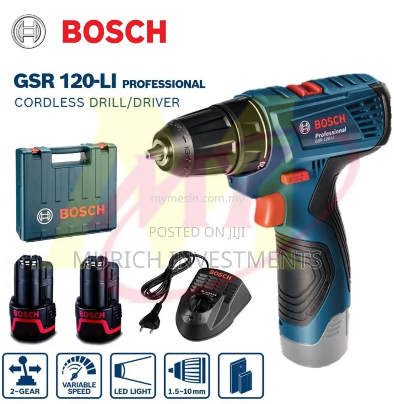 Gsr 120-li Professional Cordless Drill/Driver Machine