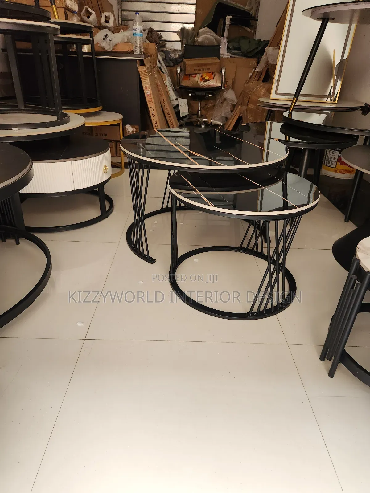 Black Marble Center Table