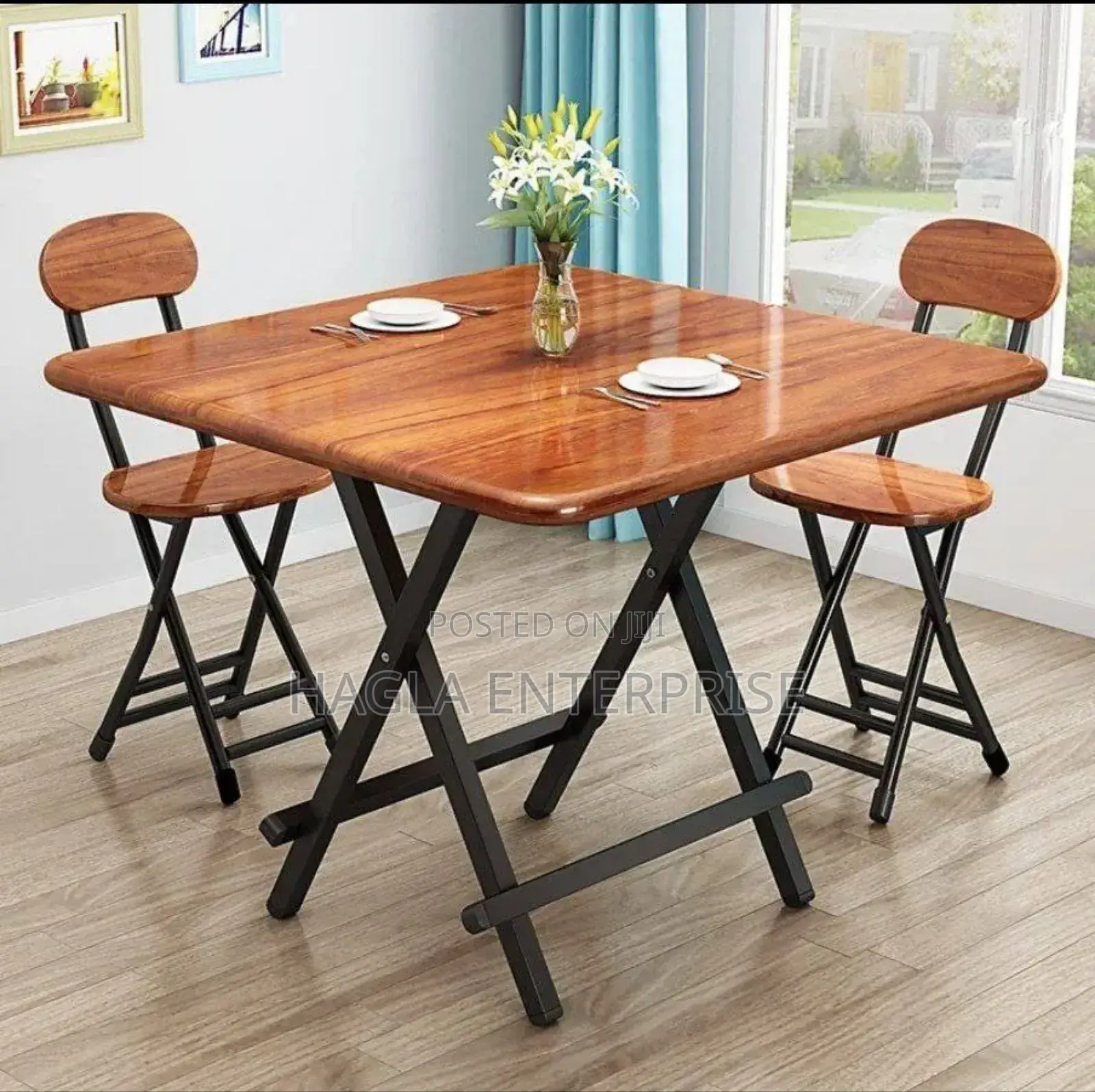 70x70cm Table With 2 Chairs