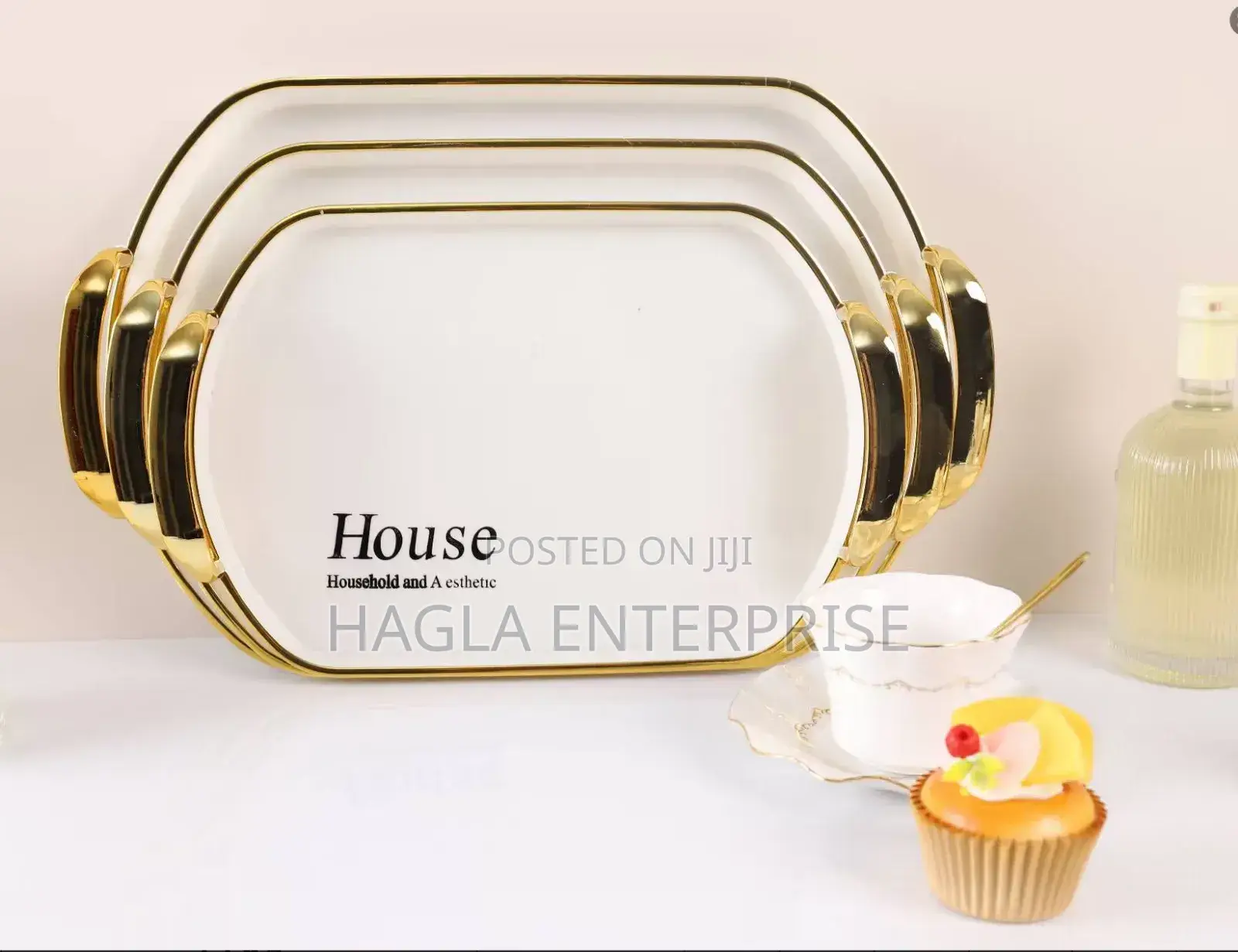 3 in 1 Canister Luxury Serving Tray