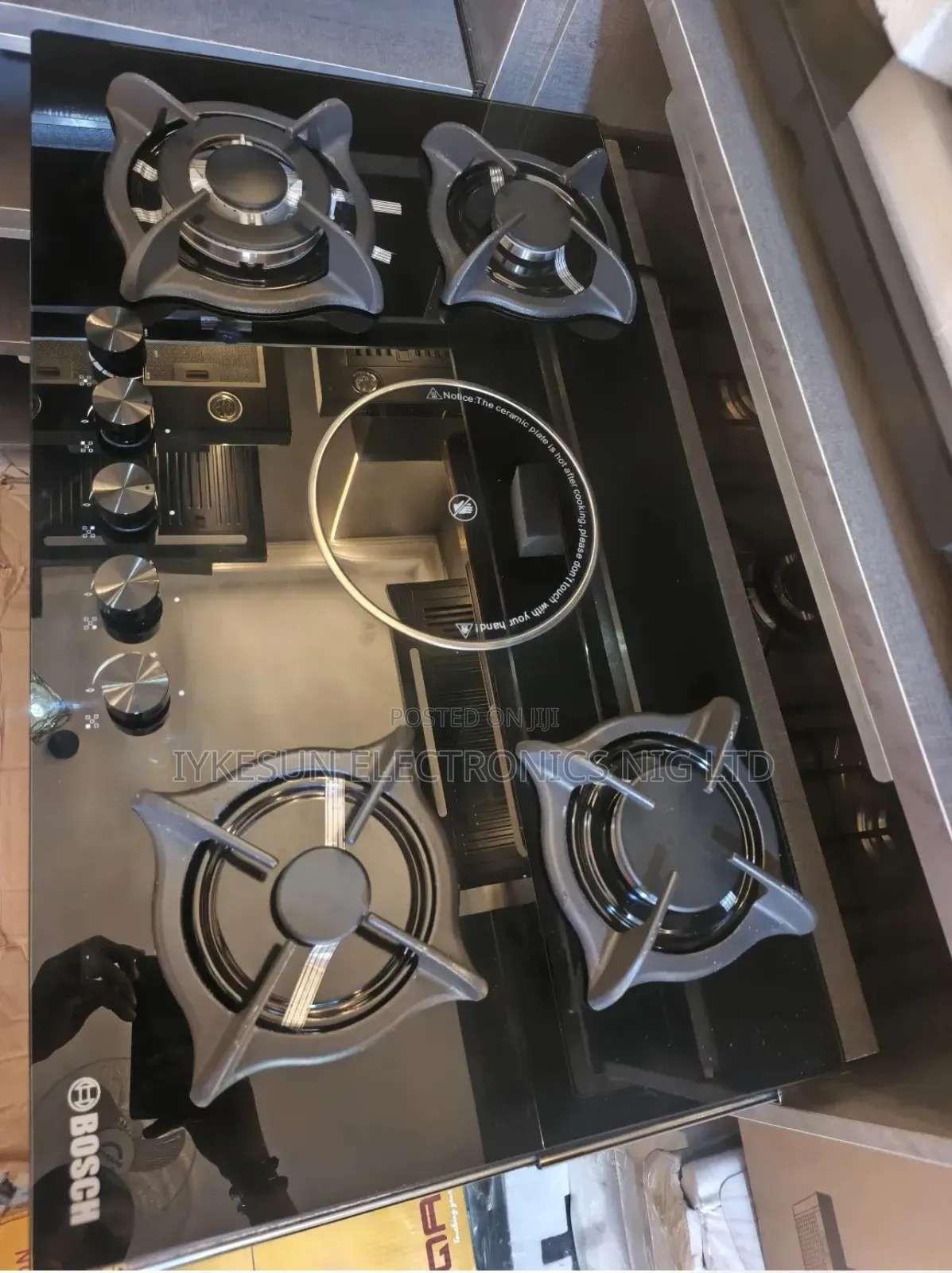 Original Bosch 4+1 Built-in Gas Electric Cooker Hob 5 Burnes Copper